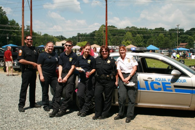 Relaxing with the Chief at the 4th of July Parade 2009